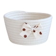 thumbnail image 2 of Cesta de almacenamiento,Cesta de almacenamiento decorativa tejida multiusos,Cesta de almacenamiento de cuerda de algodón Resistente al desgaste Lindo,Organizador Misceláneos Juguetes, 2 of 8