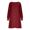 thumbnail image 5 of TaTaai Women's Glitter Long Sleeve A-Line Dress with Sparkly Finish, Flattering Silhouette, and Party Ready Style Gift, 5 of 6
