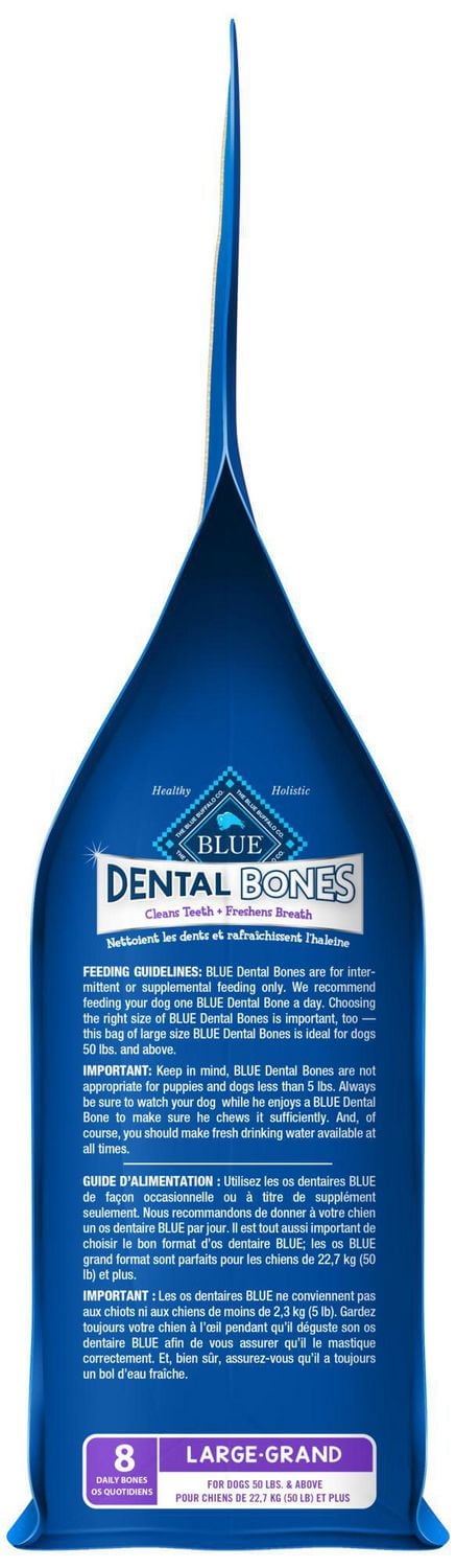 BLUE Bones Large Size Dog Dental Chews