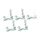 thumbnail image 4 of Guirnalda colgante de plantas florales artificiales, enredadera de plantas artificiales, guirnalda de rosas artificiales para Blanco Azul, 4 of 9