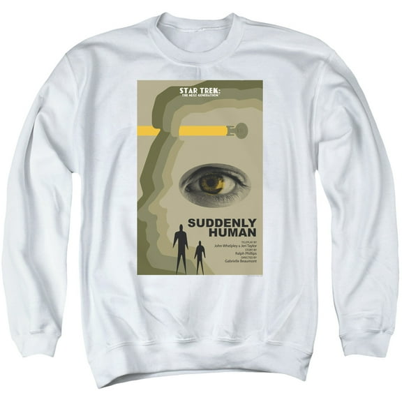 Star Trek Tng Season 4 Episode 4 Adult Crewneck Sweatshirt White