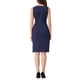 thumbnail image 3 of Vestido elegante sin mangas para mujeres Inspire Chic, vestido ajustado tipo lápiz, talla XL, azul marino, 3 of 6