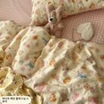 thumbnail image 4 of Double Print Waffle Cotton Bedding Set with Duvet Cover Pillowcases for Home, 4 of 6