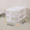 thumbnail image 2 of ELF Desktop Storage Drawers Desk Organizer with Drawers, Clear Plastic Storage Drawers for Crafts, Stationeries, Office Supplies, 2 of 4