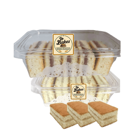 Jo Bakes Masa real Guava & Coconut Bars – 5 Count | Panetela Fruitcake | Bakery Style Snack