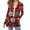 Wine, variant on Women's Fashion Christmas Print Long-Sleeved Pocketed Slim-Fit Cardigan Coat for Holiday Party and Elegant Outerwear,Red,2XL