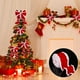thumbnail image 5 of Cinta navideña de terciopelo rojo con alambre de 5 m | Cinta de satén de tela glamurosa de 6,35 cm de ancho | Cinta suave y brillante con purpurina para manualidades, decoración navideña, envoltura, 5 of 6
