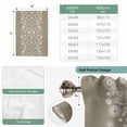 thumbnail image 6 of Japanese Tie Up Curtains for Windows, Adjustable Balloon Window Shades, Grey Simple Traditional Flowers Leaves Pattern Kitchen Window Treatments Farmhouse Short Curtains with Rod Pocket 42"x45", 6 of 8