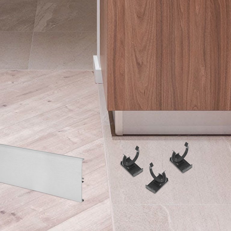 OSALADI 12sets Cabinet Kick Board Clips For