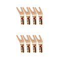 thumbnail image 1 of Cateissary 4X Clip de Cable conector de Cable Banana Plug oro plata cobre tamaño compacto de larga duración ahorro de espacio suministros de Type1 NO1, 1 of 6
