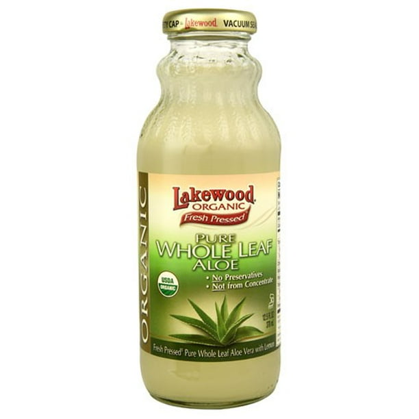Lakewood Organic Fresh Pressed Whole Leaf Aloe Juice 12.5 fl oz