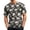 Dark Gray, variant on T Shirts for Men Short Sleeve Halloween Skull Print Round Neck T Shirts Loose Funny Pull on Shirts, 4XL