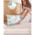 thumbnail image 4 of Sage Green Coastal Pillow Cases Standard Size Set of 2, Smooth Satin Pillowcase for Hair and Skin, Coral Grey Jellyfish Nautical Decorative Cooling Bed Pillow Covers with Zipper, 20x26 Inches, 4 of 4