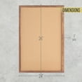 thumbnail image 6 of HBCY Creations Wall Mount Torched Wood Cork Board - 24"W x 36"H - 6 Wooden Push Pins - Solid Pine Wood Frame - For Kitchen, Classrooms, Restaurant Menus and More!, 6 of 7