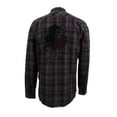 thumbnail image 2 of GUESS Mens Plaid Button Up Shirt, Black, X-Large, 2 of 2