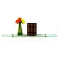 thumbnail image 3 of 8" X 36" Peacock Floating Glass Shelves - 2 Brackets Included with Each Shelf By Spancraft Glass, 3 of 3