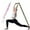 Rose, variante sur Bande Élastique D\'entraînement Physique et Yoga pour Adultes Entraînement à la Danse Latine et Étirement Complet pour Entraînement Physique Intérieur et Entraînements en Salle
