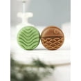 thumbnail image 2 of Mooncake Mold 75g- Cookie Stamps Plastic Hand Press Bright moon Shape Kitchen Gadgets DIY Baking Pastry Tool 2.1in (Moon sea waves), 2 of 12