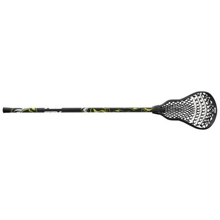 Stallion Mens LaCrosse Stick, White Head with Black (Best Way To String A Lacrosse Head)