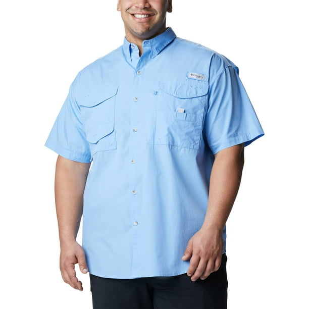 Columbia Men's Bonehead Short Sleeve Fishing Shirt (White Cap, 2XT