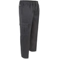 thumbnail image 3 of AKA Wrinkle Free Men's Full Elastic Waist Twill Casual Pant Grey Medium, 3 of 8