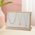 thumbnail image 2 of Tablero de exhibición Strade Fareast Limited para collares soporte de joyería minimalista en tono dorado Blanco, 2 of 8