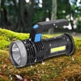 thumbnail image 2 of Electric torch Rechargeable Handheld Flashlight LED Searchlight Water Proof For Walking Or Hiking Outdoor (Black), 2 of 8