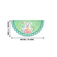 thumbnail image 2 of 2 Pcs Easter Décorations de Drapeau en Forme d'Éventail pour Clôture Extérieure, 2 of 7