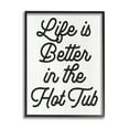thumbnail image 2 of Stupell Industries Life Better In Hot Tub Phrase Inspirational Painting Gray Framed Art Print Wall Art, 2 of 5