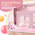 thumbnail image 3 of Parque infantil Jaobeem Pink, grande, 74 x 50 cm, para interiores y exteriores, 3 of 7