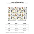 thumbnail image 5 of Honeii New York print throw blanket, crafted from cozy cotton flannel, offers versatile home decor as a bedding suitable for all seasons.-50"x40", 5 of 6