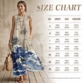 thumbnail image 7 of Xoenoiee Wave Boat Compass Print Summer Dresses for Women Long Flowy A Line Sleeveless Maxi Sundresses with Pockets, Cotton Linen Lightweight Boho Beach Vacation Clothes Resort Wear, Size 3XL, 7 of 7