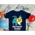 thumbnail image 4 of Baby Shark Shirt Gift for Kids Toddler 4th Birthday Girl Boy Outfit Navy 5T, 4 of 6