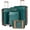 DarkGreen, variant on Luggage Sets 5 count, Suitcases with Wheels, Hardshell Suitcase Set, ABS Carry Luggage Set with TSA Lock, Travel Luggage