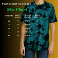 thumbnail image 6 of Yellow Rooster Youth Short Sleeve Crystal Tie-Dye Cotton Tee Teal L, 6 of 6