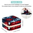 thumbnail image 5 of Christmas Snowflakes Travel Portable Square Jewelry Box Organizer Earring Necklace Bracelet Holder Decorative Display Case Stand Storage Box, 5 of 6
