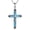 Turquoise Cross, variant on Cross Necklace 925 Sterling Silver Religion Necklace Lapis Lazuli/Turquoise/Black Onyx Cross Necklace Jewelry Gifts for Women Men