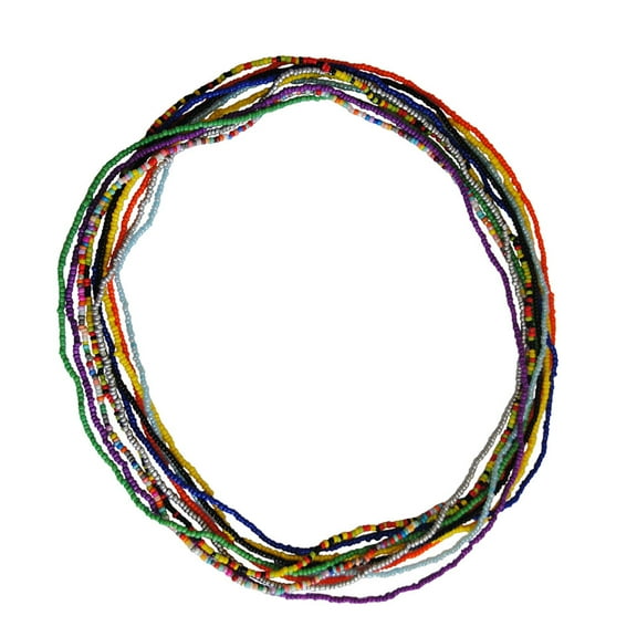 10 Pcs Beaded Body Chain Belly Decor Waist Beads for Women African Wild Miss