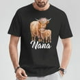 thumbnail image 2 of Cute Nana Highland Cow T-Shirt – Mother's Day Gift Tee with Baby Calf and Flowers – Adorable Farm Animal Grandma Shirt – Sweet Family Love Apparel for Women, 2 of 3