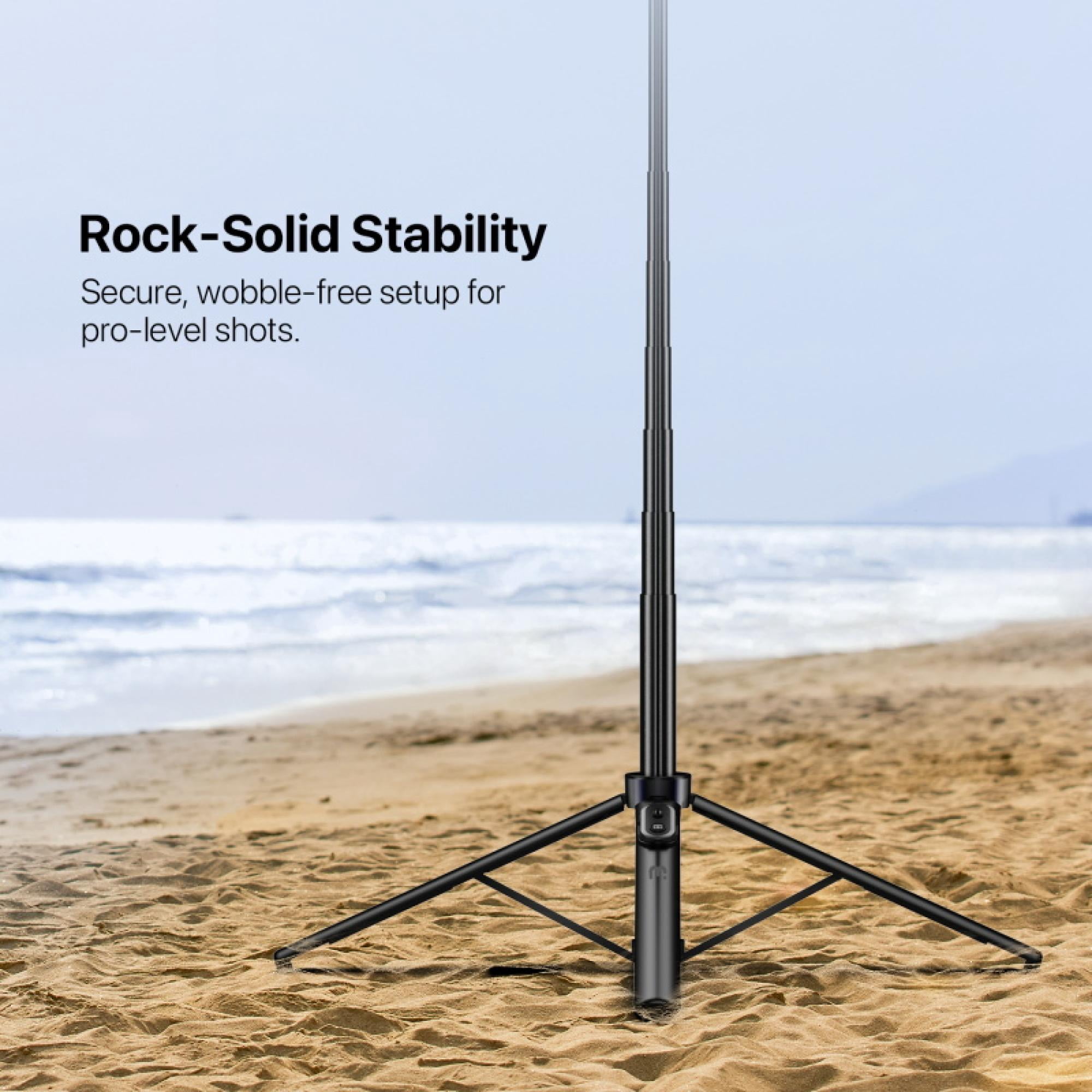 Adjustable Aluminum Alloy Selfie Ring Light Tripod Stand with 9" – Adjustable Aluminum Alloy, Ideal for Content Creators, Professionals & Gifts