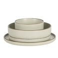 thumbnail image 5 of Gibson Elite Gelston Stoneware Matte Reactive Glaze 16 Piece (Service for 4) Plates and Bowl Dinnerware Set - Cream, 5 of 7