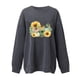 thumbnail image 3 of Sudadera Para Mujer, Sudaderas de Cuello Redondo, Blusa Holgada de Manga Larga Con Estampado de Otoño A La Moda, Jersey Informal de Cuello Redondo, Tops, Sudadera Odeerbi  ODB130907, 3 of 4