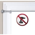 thumbnail image 5 of Maytex Smart Rods Adjustable Tension Window Curtain Rod, 28"-48", No Drilling Needed, Brushed Nickel, 5 of 5