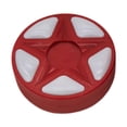 thumbnail image 2 of DYNWAVECA Rondelle de Hockey sur Roulettes Remplacement Standard Sports Amélioré Jeu Entraînement Intérieur Extérieur Balle de Hockey de Rue Rouge, 2 of 10