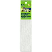 Hy-Ko 6-Inch White Reflective Safety Strips, Self-Adhesive Backing, 3-Pack