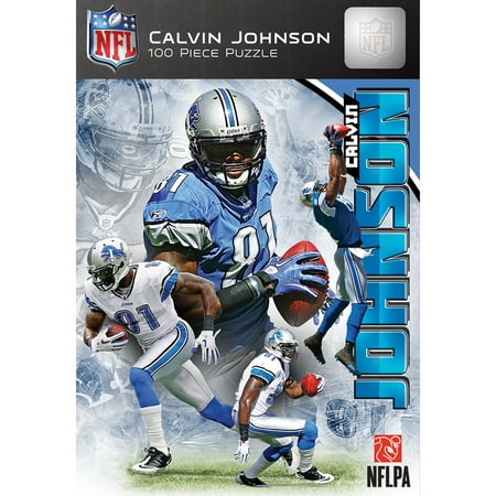 Calvin Johnson Detroit Lions 100-Piece Player Puzzle - No