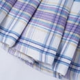 thumbnail image 5 of YIZYIF Kids Girls School Uniform Skirt High Waisted Pleated Skirt Plaid A-line Tartan Miniskirt Light Purple 7-8, 5 of 7