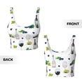 thumbnail image 3 of Sports Bras For Women - Wine Print No.J918 Seamless Yoga Bra Workout Crop Top With Removable Cups, 3 of 8