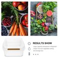 thumbnail image 2 of HOOWIFFY Refrigerator Organizing Box White 1Set 13X7.3X4In, 2 of 8
