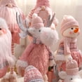 thumbnail image 4 of MAIMAI Navidad muñeco sin rostro conjunto decoración Navidad muñeco de nieve rosa enano anciano creativo Navidad pequeños adornos, 4 of 4
